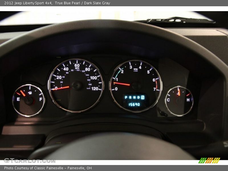 True Blue Pearl / Dark Slate Gray 2012 Jeep Liberty Sport 4x4