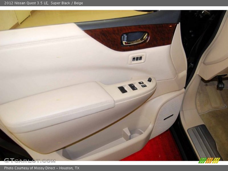 Super Black / Beige 2012 Nissan Quest 3.5 LE