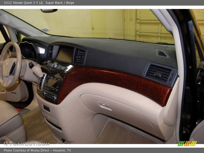 Super Black / Beige 2012 Nissan Quest 3.5 LE