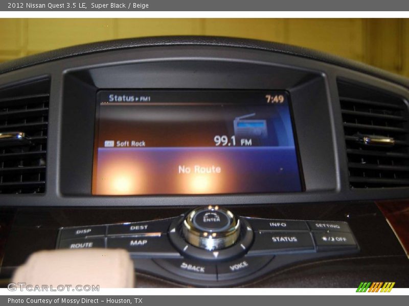 Super Black / Beige 2012 Nissan Quest 3.5 LE