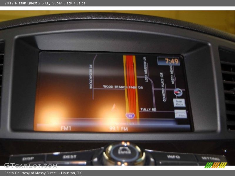 Super Black / Beige 2012 Nissan Quest 3.5 LE