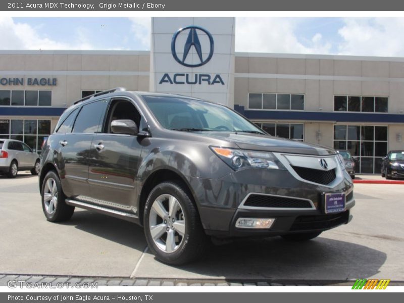 Grigio Metallic / Ebony 2011 Acura MDX Technology