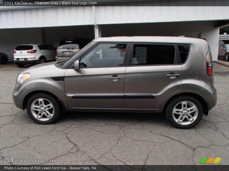 Titanium Gray / Black Soul Logo Cloth 2011 Kia Soul +