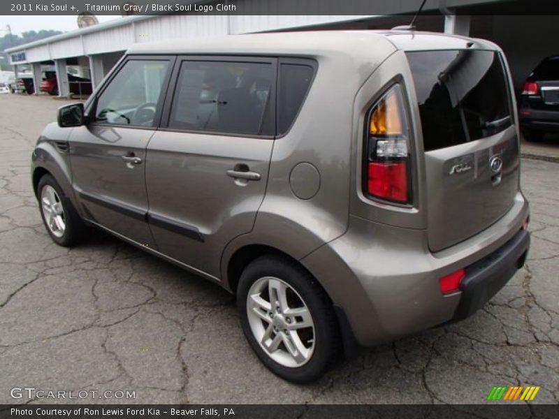 Titanium Gray / Black Soul Logo Cloth 2011 Kia Soul +