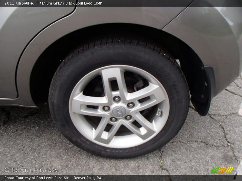 Titanium Gray / Black Soul Logo Cloth 2011 Kia Soul +