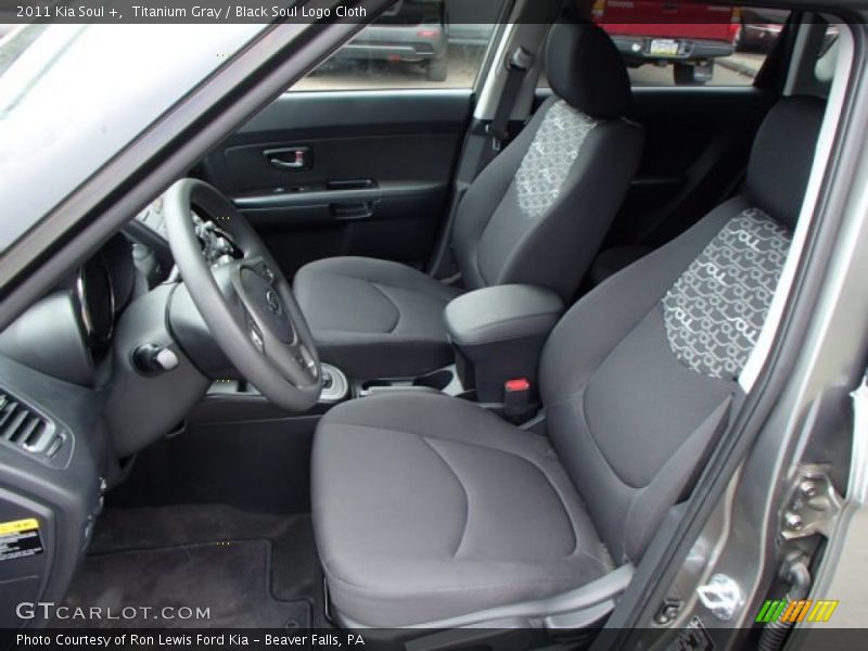 Titanium Gray / Black Soul Logo Cloth 2011 Kia Soul +