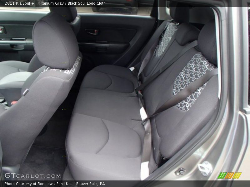 Titanium Gray / Black Soul Logo Cloth 2011 Kia Soul +