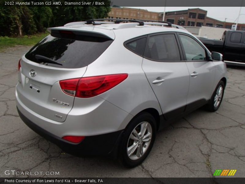 Diamond Silver / Black 2012 Hyundai Tucson GLS AWD