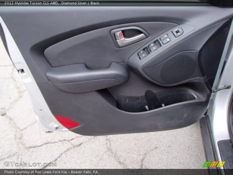 Diamond Silver / Black 2012 Hyundai Tucson GLS AWD