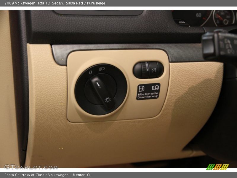 Salsa Red / Pure Beige 2009 Volkswagen Jetta TDI Sedan