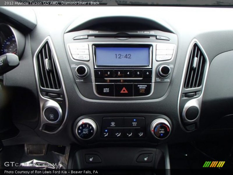 Diamond Silver / Black 2012 Hyundai Tucson GLS AWD