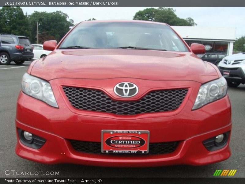 Barcelona Red Metallic / Dark Charcoal 2011 Toyota Camry SE