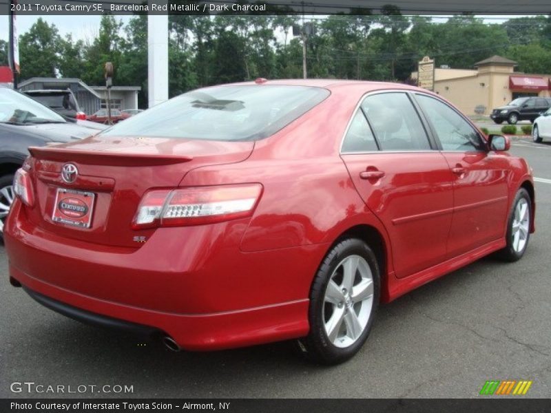 Barcelona Red Metallic / Dark Charcoal 2011 Toyota Camry SE
