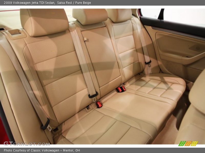 Salsa Red / Pure Beige 2009 Volkswagen Jetta TDI Sedan