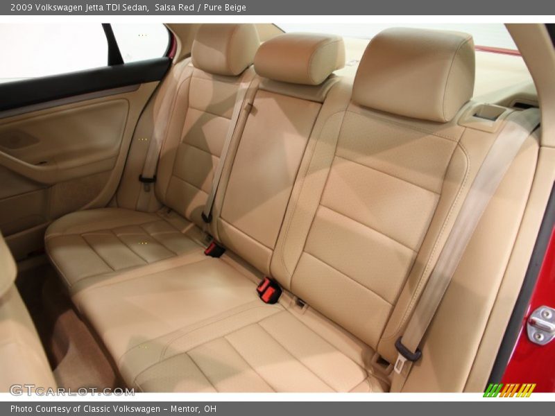 Salsa Red / Pure Beige 2009 Volkswagen Jetta TDI Sedan