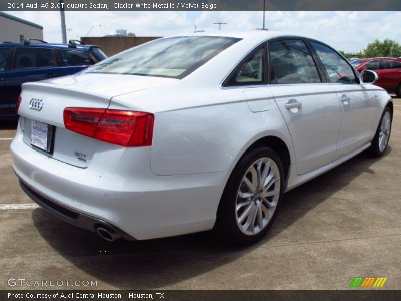 Glacier White Metallic / Velvet Beige 2014 Audi A6 3.0T quattro Sedan