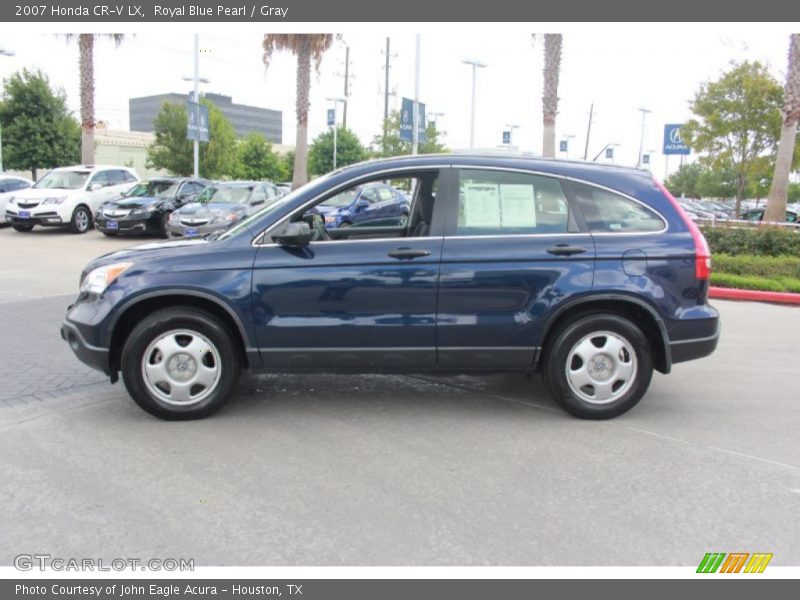 Royal Blue Pearl / Gray 2007 Honda CR-V LX