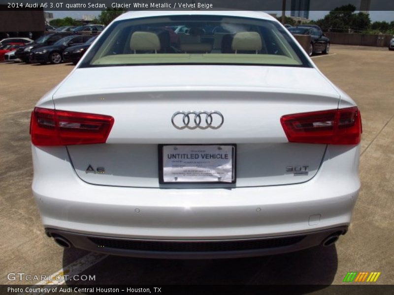 Glacier White Metallic / Velvet Beige 2014 Audi A6 3.0T quattro Sedan