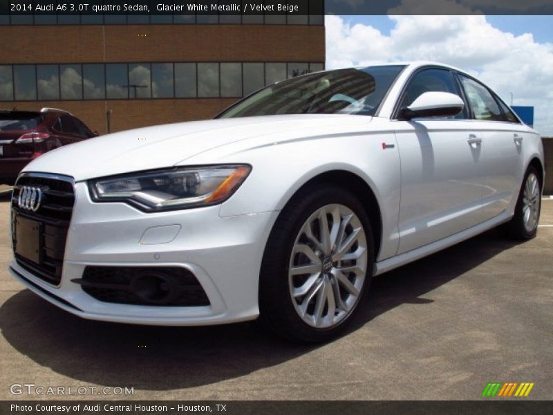 Glacier White Metallic / Velvet Beige 2014 Audi A6 3.0T quattro Sedan