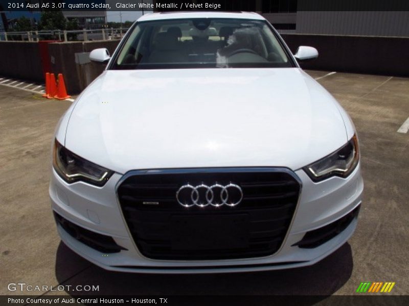 Glacier White Metallic / Velvet Beige 2014 Audi A6 3.0T quattro Sedan