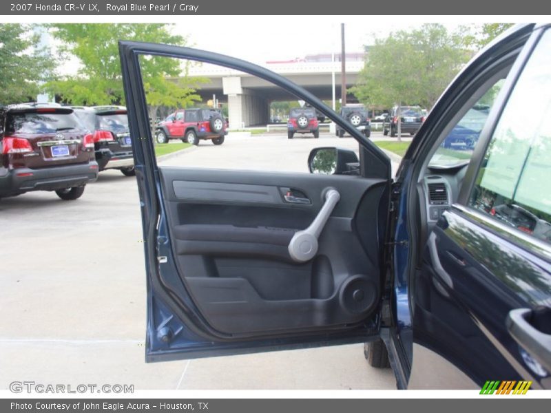Royal Blue Pearl / Gray 2007 Honda CR-V LX