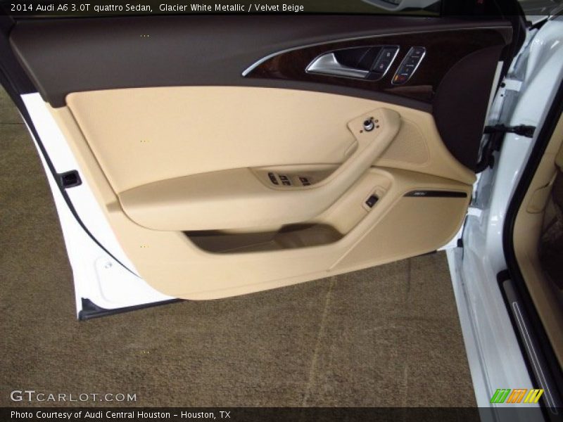 Glacier White Metallic / Velvet Beige 2014 Audi A6 3.0T quattro Sedan