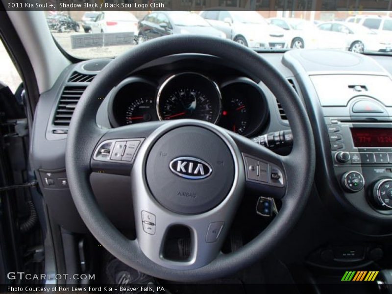 Shadow Black / Black Soul Logo Cloth 2011 Kia Soul +