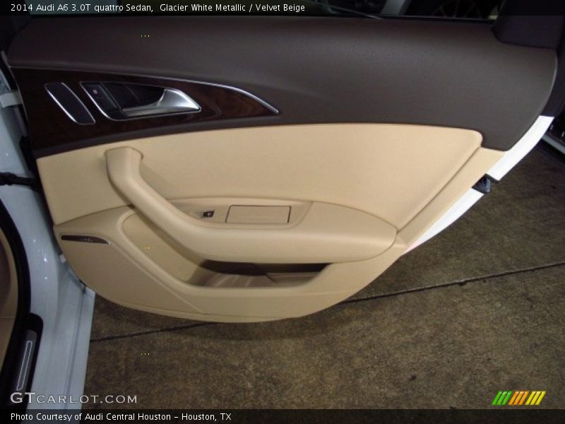 Glacier White Metallic / Velvet Beige 2014 Audi A6 3.0T quattro Sedan