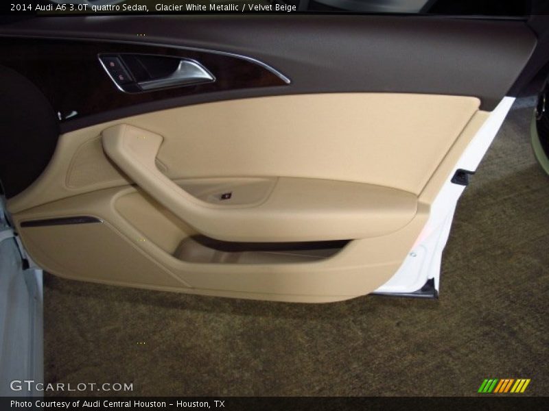 Glacier White Metallic / Velvet Beige 2014 Audi A6 3.0T quattro Sedan