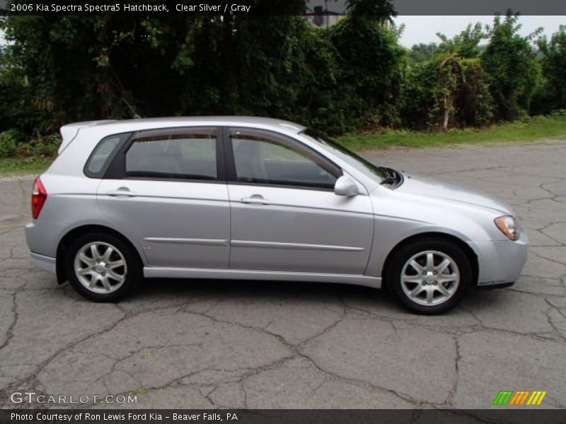 Clear Silver / Gray 2006 Kia Spectra Spectra5 Hatchback