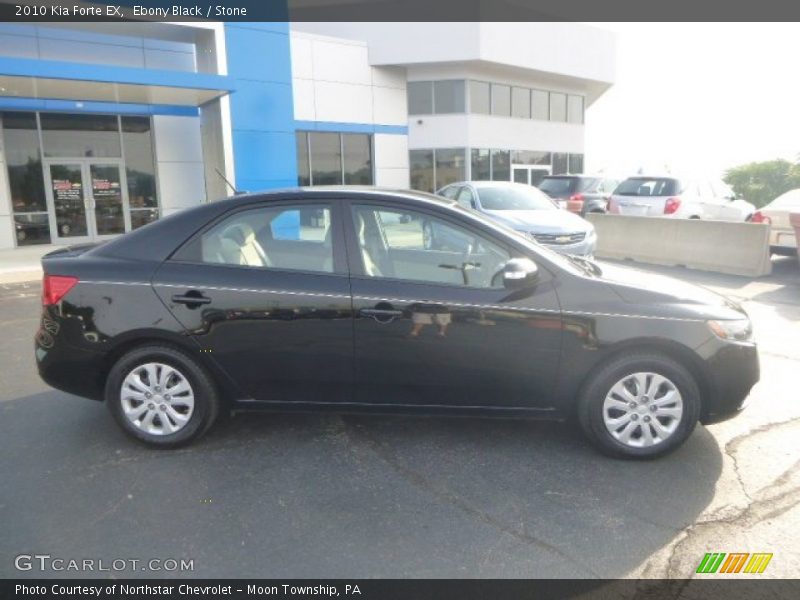 Ebony Black / Stone 2010 Kia Forte EX