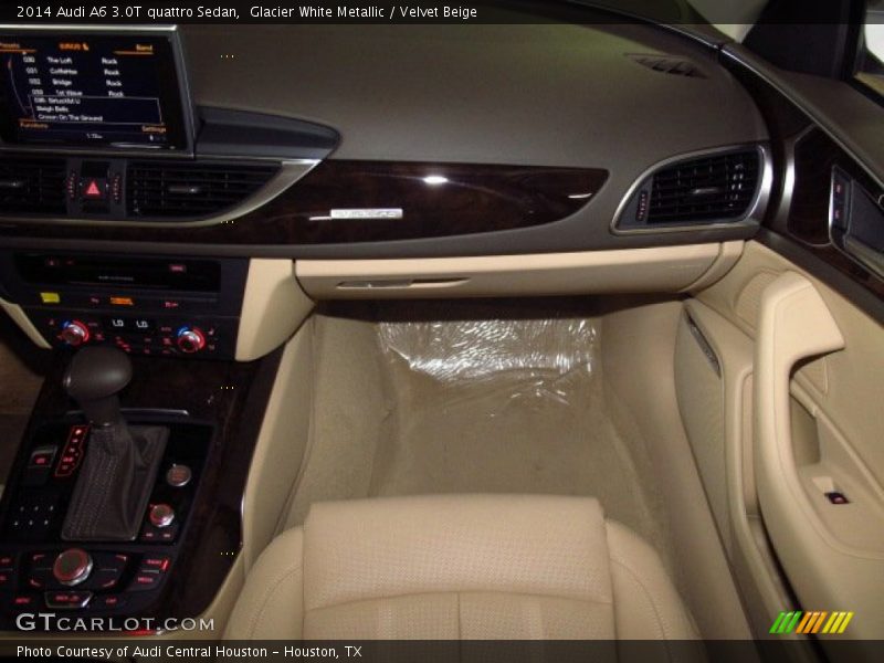 Glacier White Metallic / Velvet Beige 2014 Audi A6 3.0T quattro Sedan