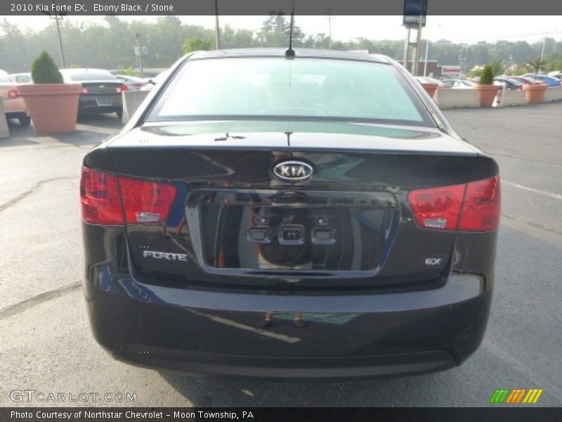 Ebony Black / Stone 2010 Kia Forte EX