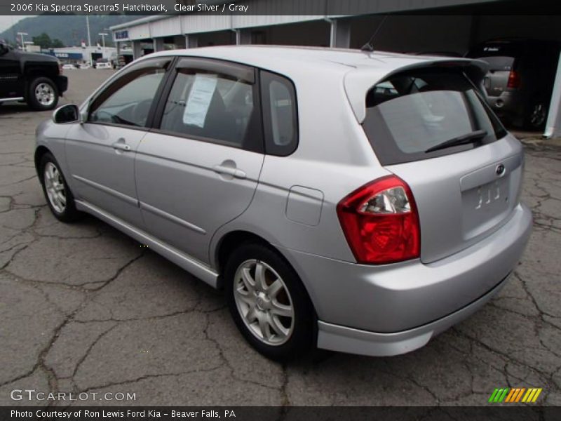 Clear Silver / Gray 2006 Kia Spectra Spectra5 Hatchback