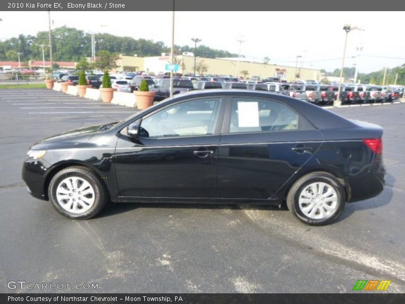 Ebony Black / Stone 2010 Kia Forte EX