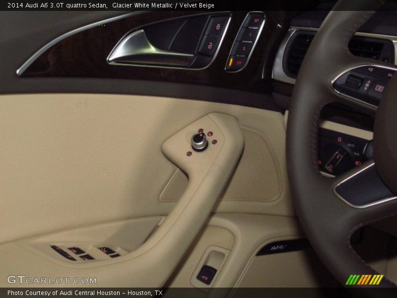 Glacier White Metallic / Velvet Beige 2014 Audi A6 3.0T quattro Sedan