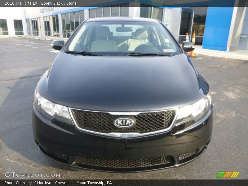 Ebony Black / Stone 2010 Kia Forte EX