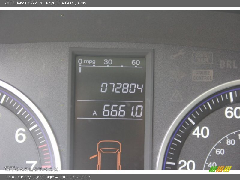 Royal Blue Pearl / Gray 2007 Honda CR-V LX