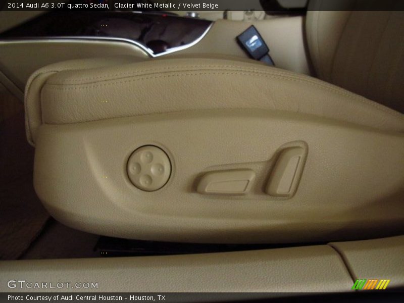 Glacier White Metallic / Velvet Beige 2014 Audi A6 3.0T quattro Sedan