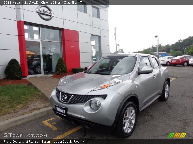 Chrome Silver / Gray/Silver Trim 2011 Nissan Juke S AWD