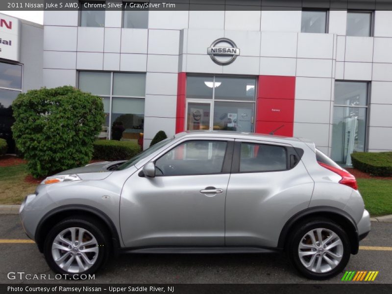 Chrome Silver / Gray/Silver Trim 2011 Nissan Juke S AWD