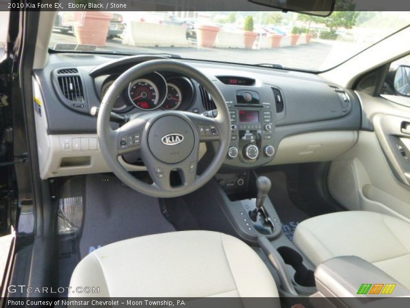 Ebony Black / Stone 2010 Kia Forte EX