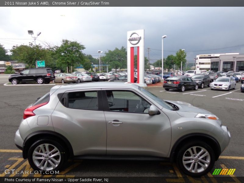 Chrome Silver / Gray/Silver Trim 2011 Nissan Juke S AWD