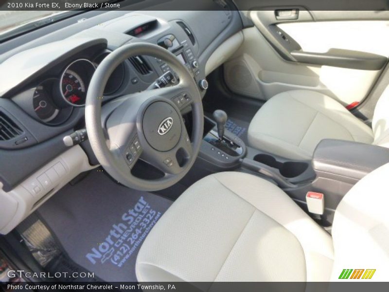 Ebony Black / Stone 2010 Kia Forte EX