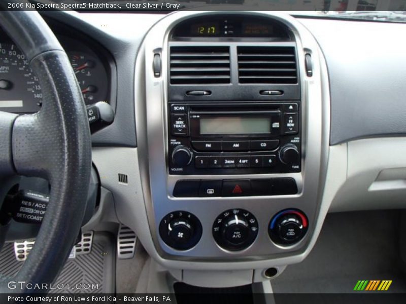 Clear Silver / Gray 2006 Kia Spectra Spectra5 Hatchback