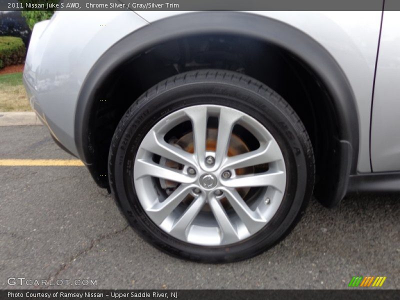 Chrome Silver / Gray/Silver Trim 2011 Nissan Juke S AWD