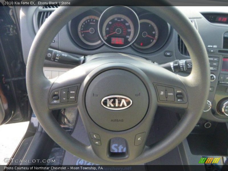 Ebony Black / Stone 2010 Kia Forte EX