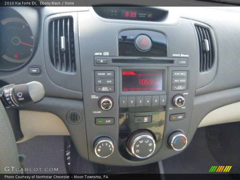 Ebony Black / Stone 2010 Kia Forte EX