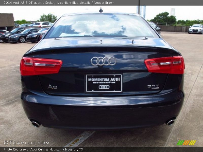 Moonlight Blue Metallic / Nougat Brown 2014 Audi A6 3.0T quattro Sedan