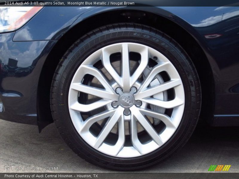 Moonlight Blue Metallic / Nougat Brown 2014 Audi A6 3.0T quattro Sedan
